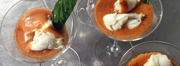 Cold Appetizer with Tomato Sauce